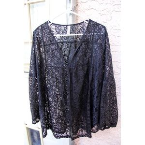 Black lace top